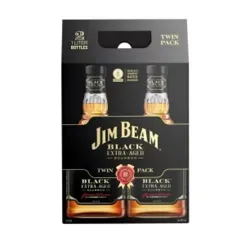 Jim Beam Black Bourbon Whiskey Twin Pack 