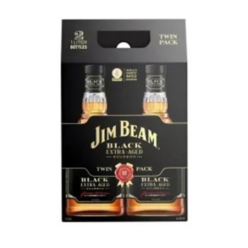 Jim Beam Black Bourbon Whiskey Twin Pack